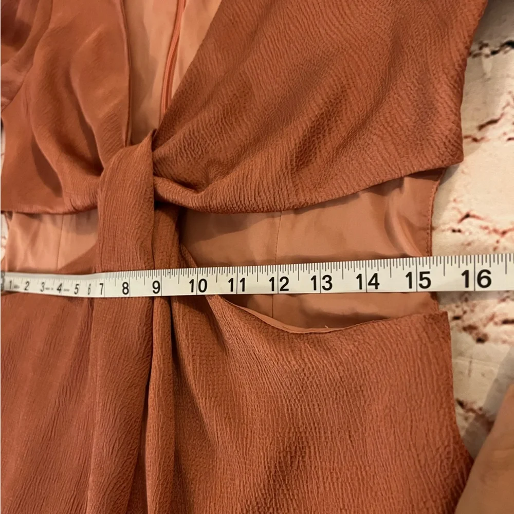 🌱Lelis Collection Copper Cutout Long Sleeve Romper Size L - Picture 6 of 7